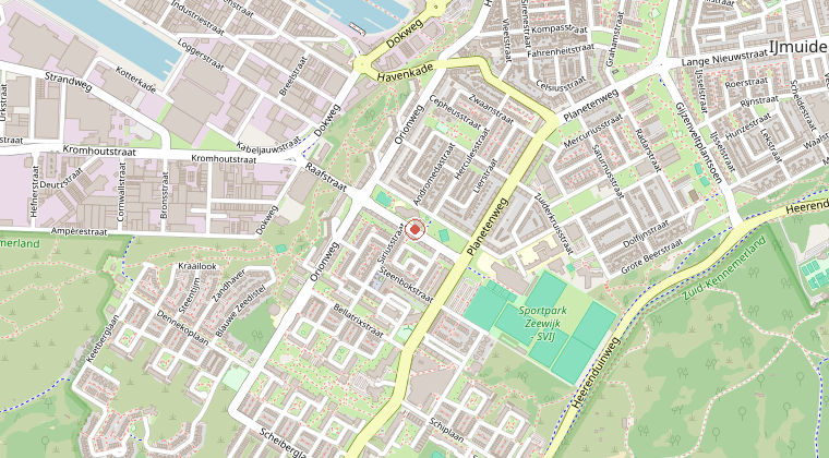 Kaart van de omgeving van de melding