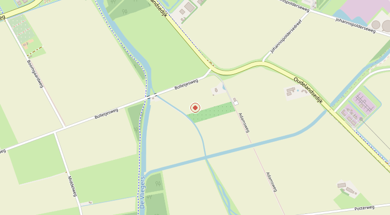 Kaart van de omgeving van de melding