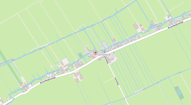 Kaart van de omgeving van de melding