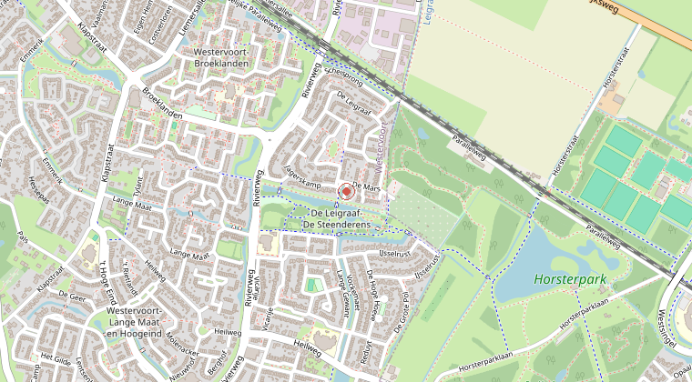 Kaart van de omgeving van de melding