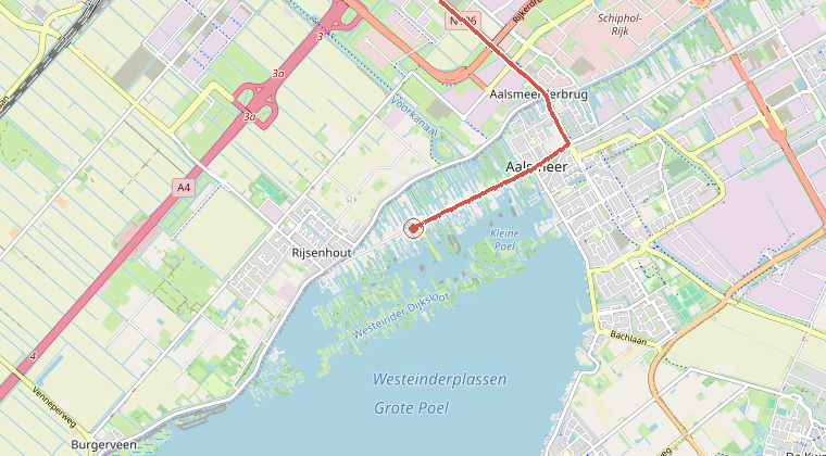 Kaart van de omgeving van de melding