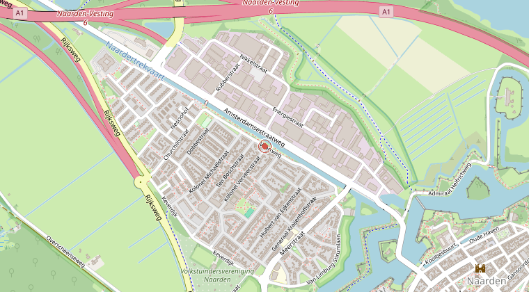 Kaart van de omgeving van de melding