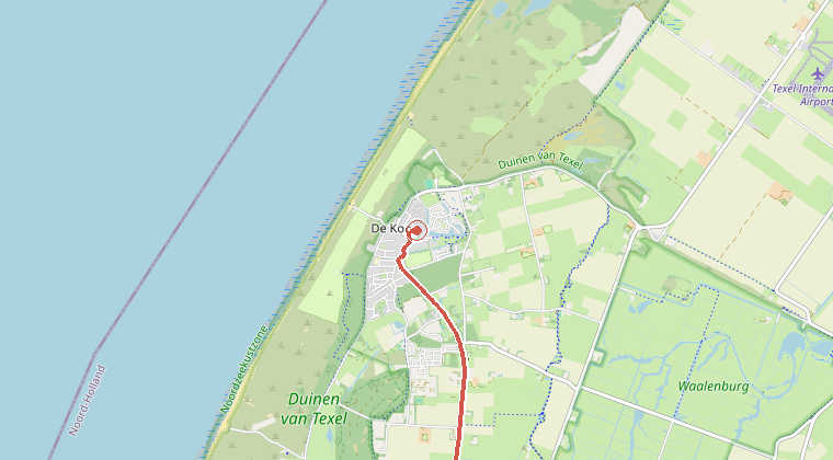 Kaart van de omgeving van de melding