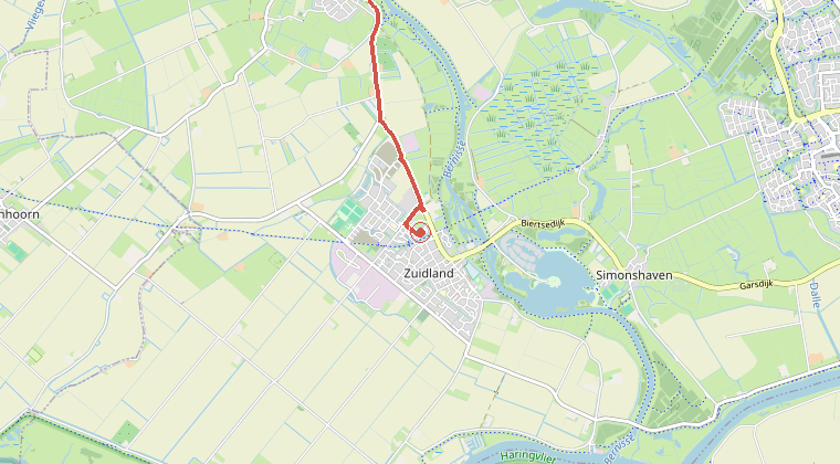 Kaart van de omgeving van de melding