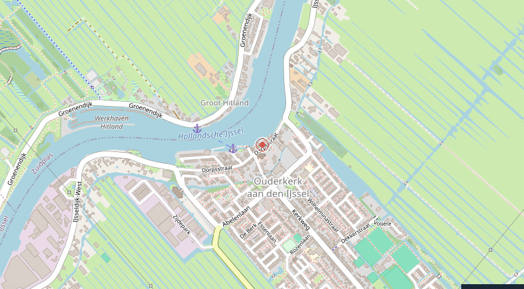 Kaart van de omgeving van de melding