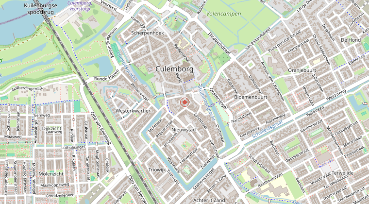 Kaart van de omgeving van de melding