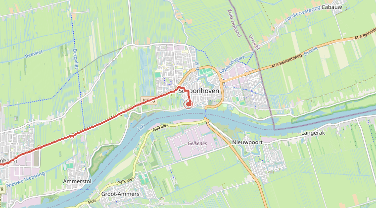 Kaart van de omgeving van de melding