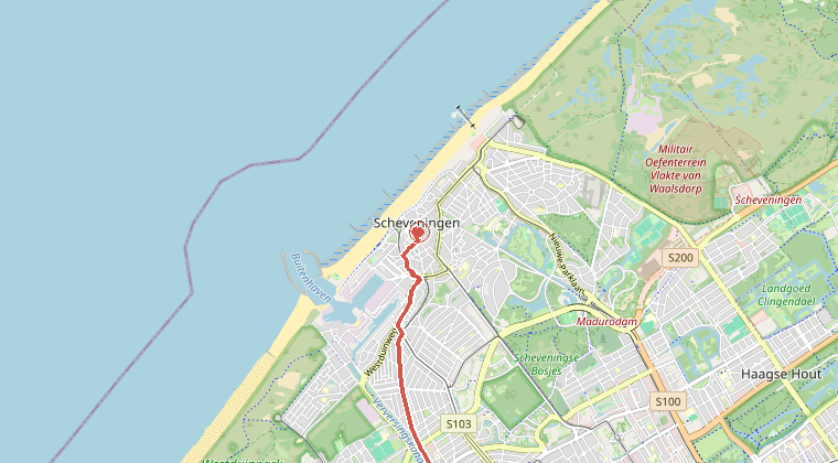 Kaart van de omgeving van de melding