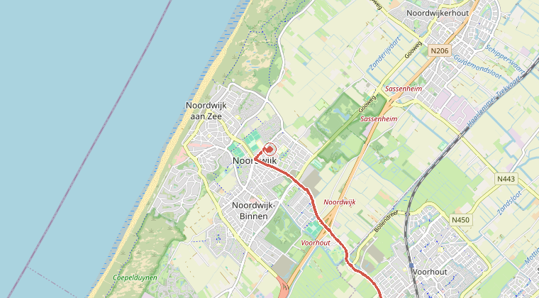 Kaart van de omgeving van de melding