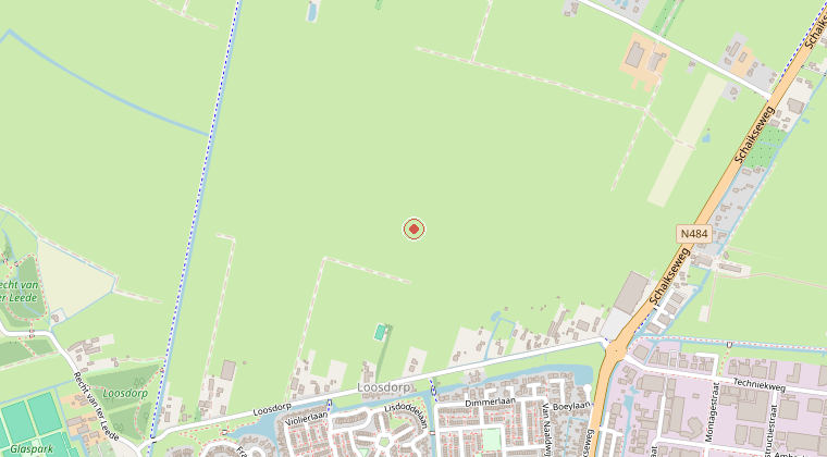 Kaart van de omgeving van de melding