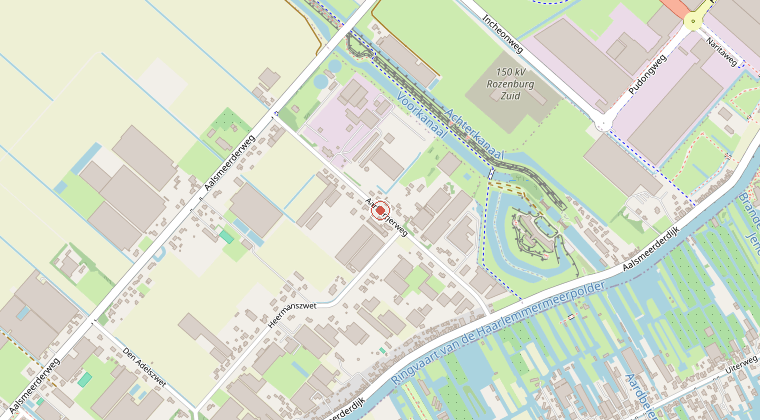 Kaart van de omgeving van de melding