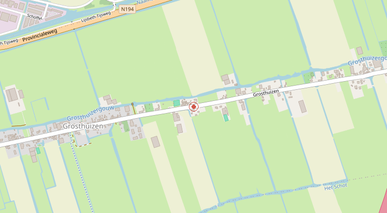 Kaart van de omgeving van de melding
