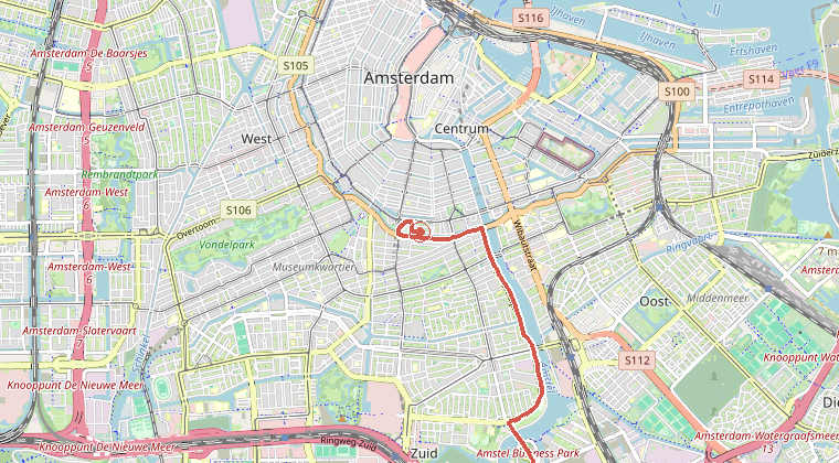 Kaart van de omgeving van de melding