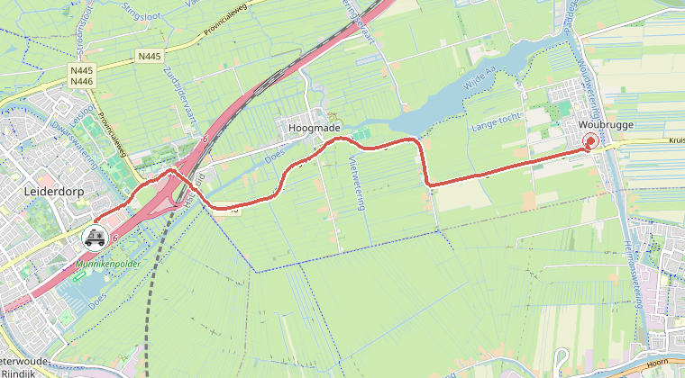 Kaart van de omgeving van de melding