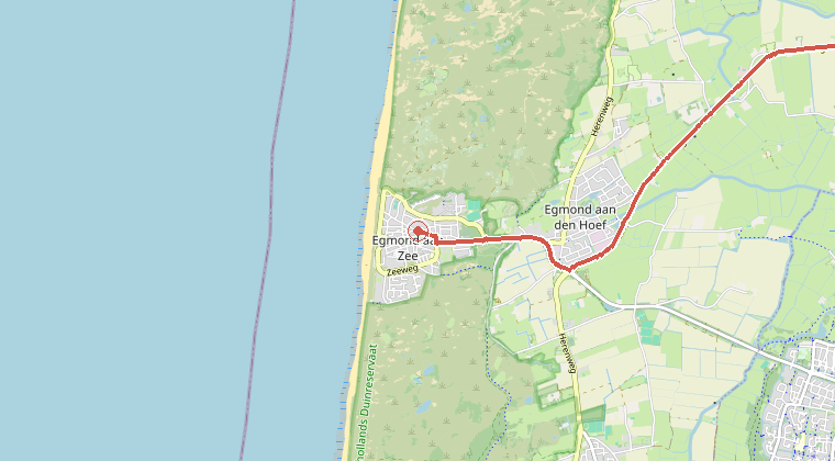 Kaart van de omgeving van de melding