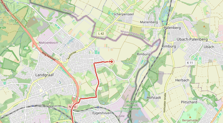 Kaart van de omgeving van de melding