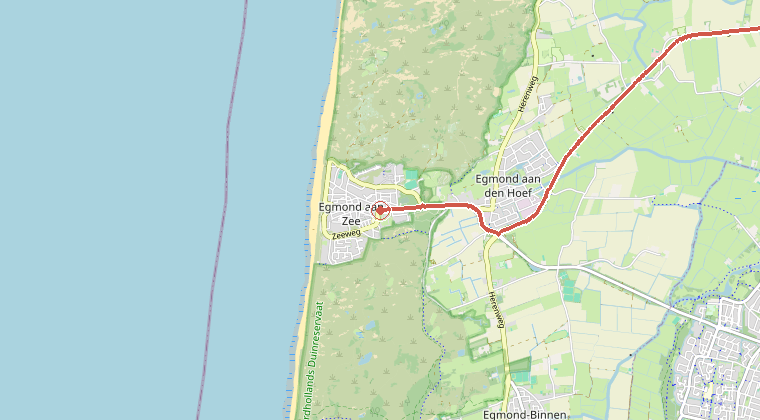 Kaart van de omgeving van de melding