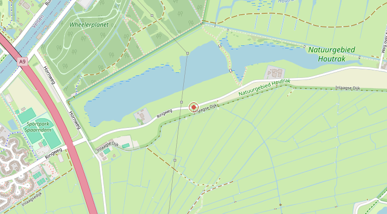 Kaart van de omgeving van de melding