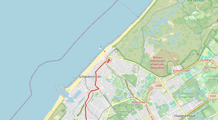Kaart van de omgeving van de melding