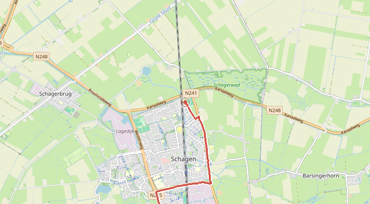 Kaart van de omgeving van de melding