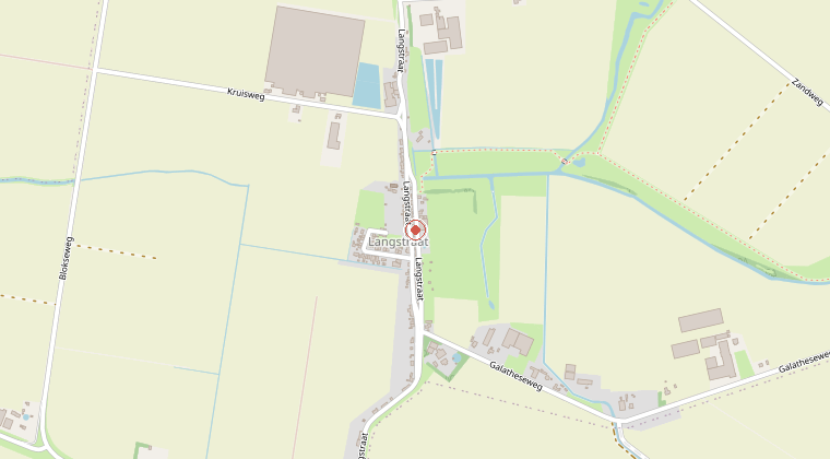 Kaart van de omgeving van de melding