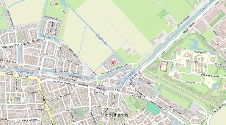 Kaart van de omgeving van de melding