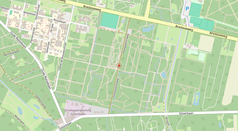 Kaart van de omgeving van de melding