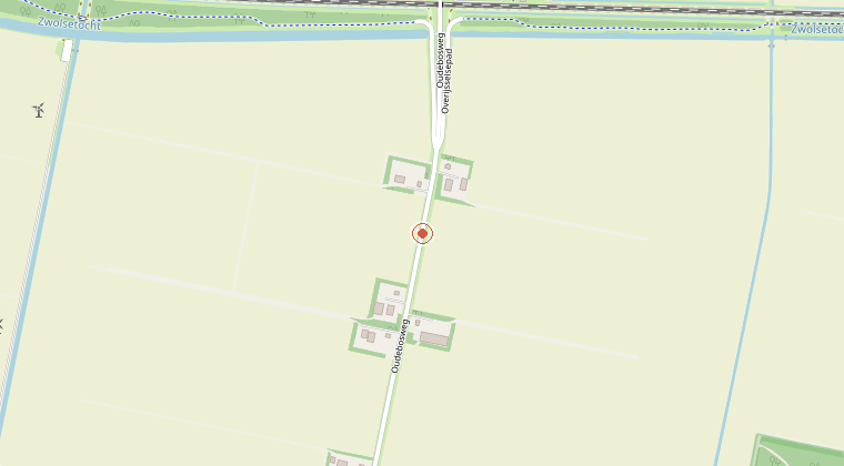 Kaart van de omgeving van de melding