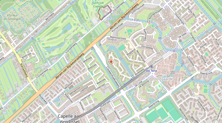 Kaart van de omgeving van de melding