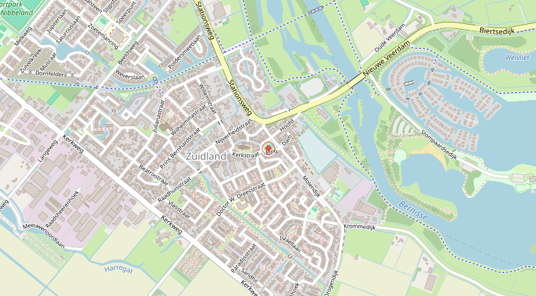 Kaart van de omgeving van de melding