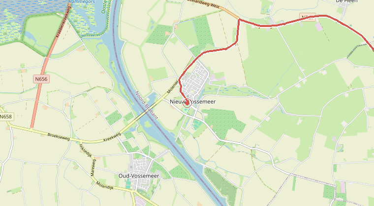 Kaart van de omgeving van de melding