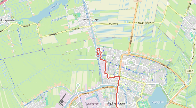 Kaart van de omgeving van de melding