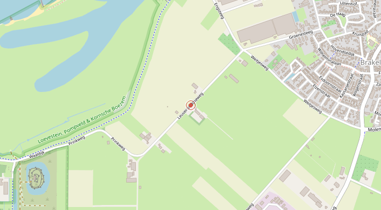 Kaart van de omgeving van de melding