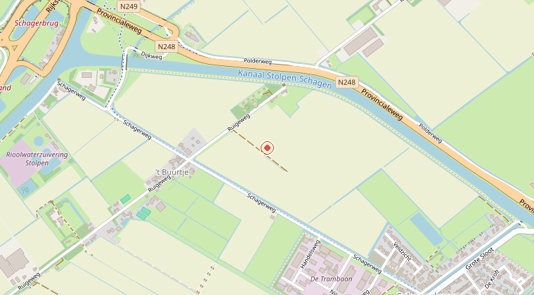 Kaart van de omgeving van de melding