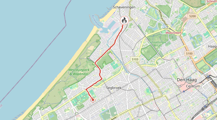 Kaart van de omgeving van de melding