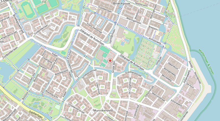 Kaart van de omgeving van de melding