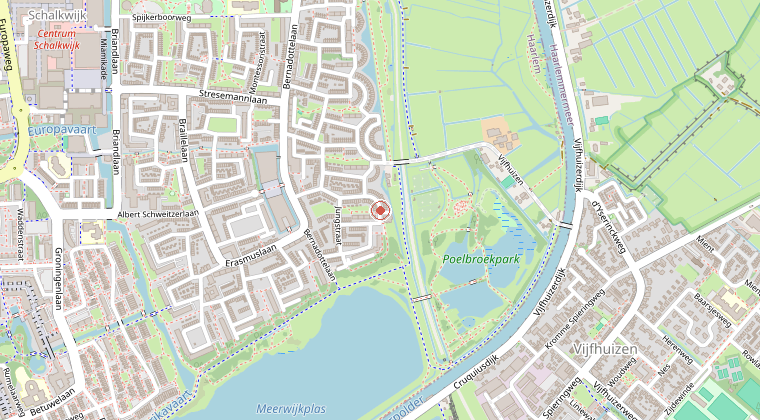 Kaart van de omgeving van de melding