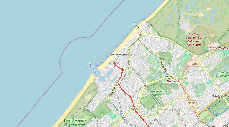 Kaart van de omgeving van de melding