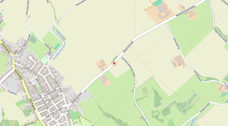 Kaart van de omgeving van de melding