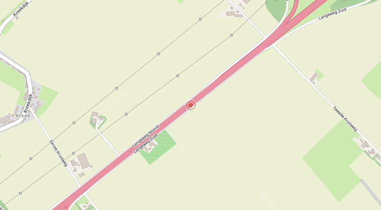 Kaart van de omgeving van de melding