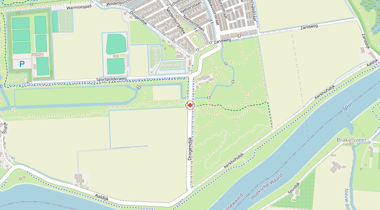 Kaart van de omgeving van de melding