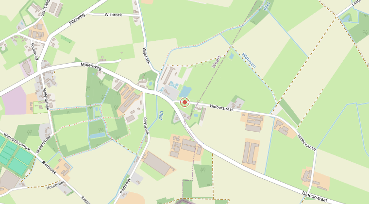 Kaart van de omgeving van de melding
