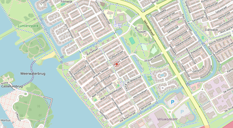 Kaart van de omgeving van de melding