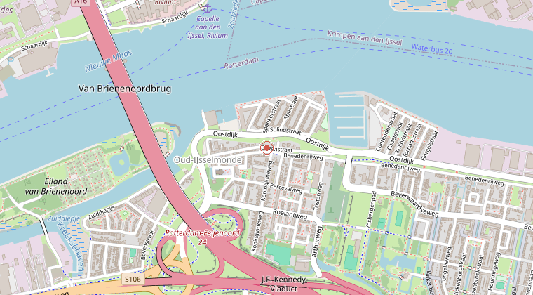 Kaart van de omgeving van de melding