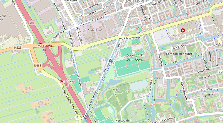 Kaart van de omgeving van de melding
