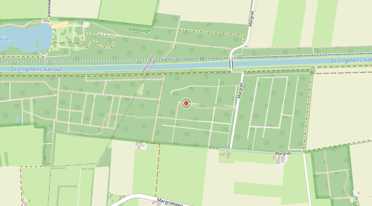 Kaart van de omgeving van de melding