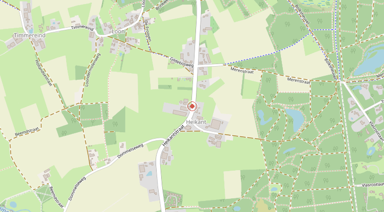 Kaart van de omgeving van de melding