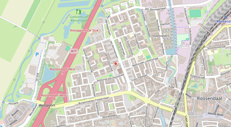 Kaart van de omgeving van de melding