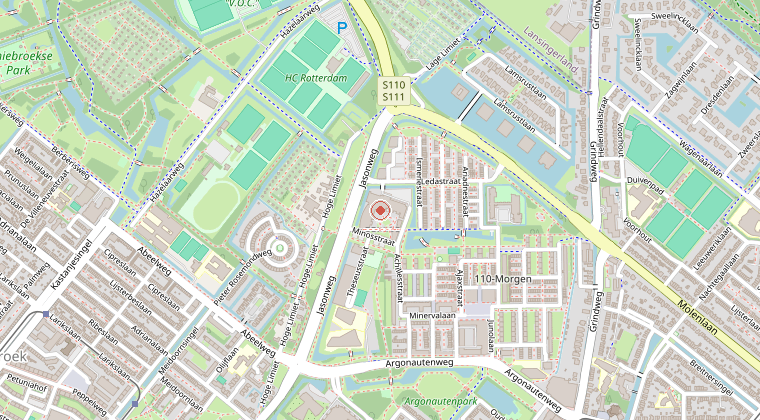 Kaart van de omgeving van de melding