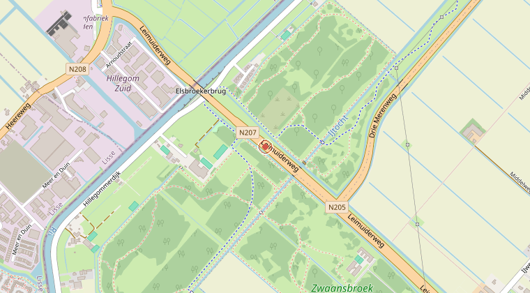 Kaart van de omgeving van de melding